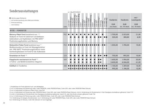 Preisliste Mercedes-Benz S-Klasse Limousine (W/V221) vom 01.02.2012.