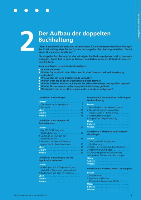 Der Aufbau der doppelten Buchhaltung - Wissen ist MANZ