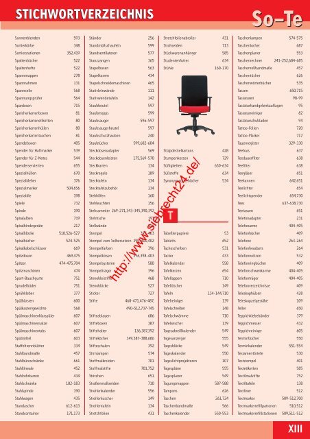 zum Katalog 2013 - Bürobedarf Siebrecht - Recklinghausen