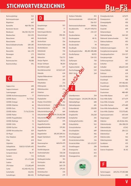 zum Katalog 2013 - Bürobedarf Siebrecht - Recklinghausen