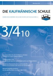 DIE KAUFMÄNNISCHE SCHULE - vLw Stiftung NRW eV