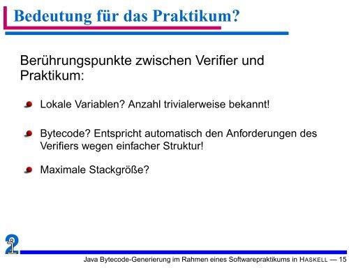 Java Bytecode-Generierung im Rahmen eines Softwarepraktikums ...