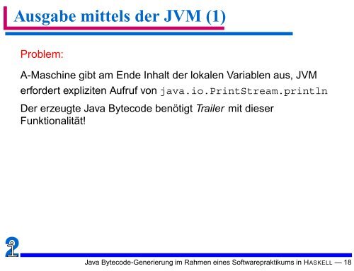 Java Bytecode-Generierung im Rahmen eines Softwarepraktikums ...