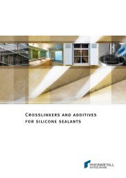 Crosslinkers And Additives For silicone sealants - Nitrochemie