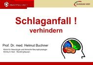 Schlaganfall verhindern ... ein Vortrag von Prof. Dr. Helmut Buchner ...