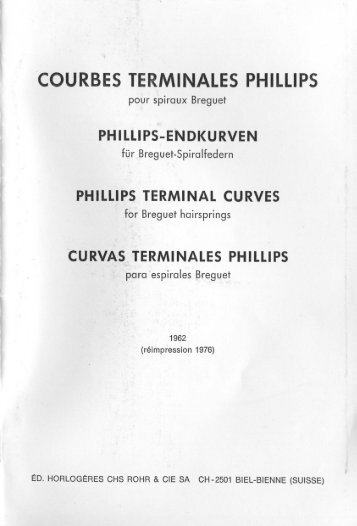 COURBES TERMINALES PHILLIPS