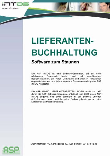 LIEFERANTEN- BUCHHALTUNG - ASP Informatik AG