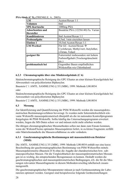 Forschungsprojekt Nr. 04 HS 042 Thema: Methodische ... - BLE