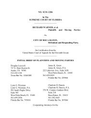 Initial Brief of Plaintiffs and Moving Parties - Florida State University ...