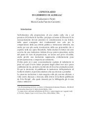 L'EPISTOLARIO DI GERBERTO DI AURILLAC (Traduzione e ... - Icra.it