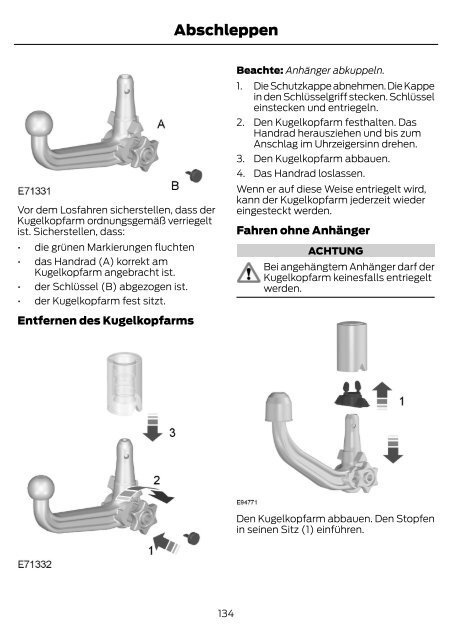 FORD B-MAX Betriebsanleitung