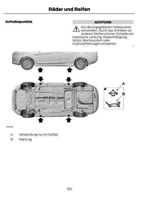 FORD B-MAX Betriebsanleitung