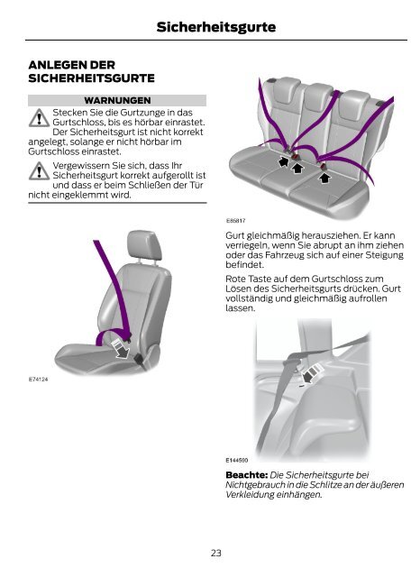 FORD B-MAX Betriebsanleitung