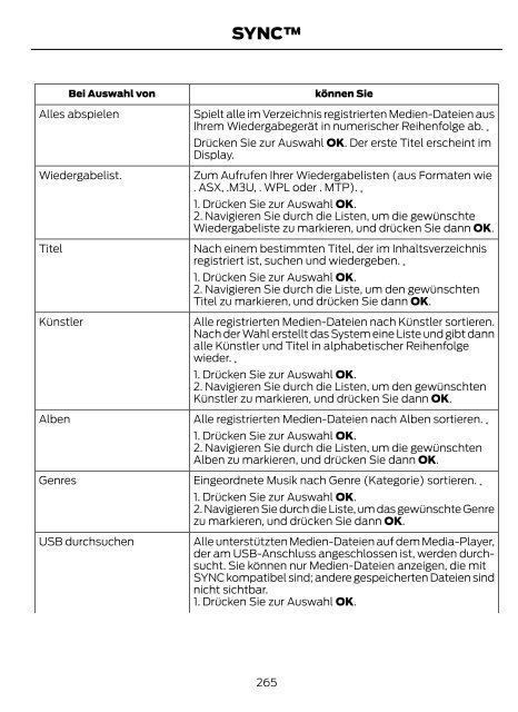 FORD B-MAX Betriebsanleitung