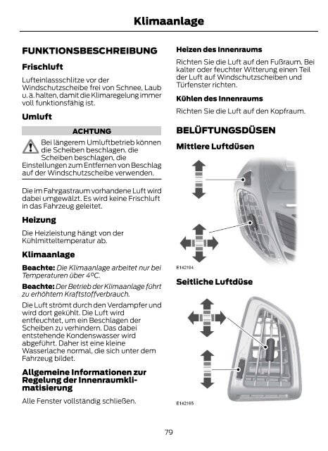 FORD B-MAX Betriebsanleitung