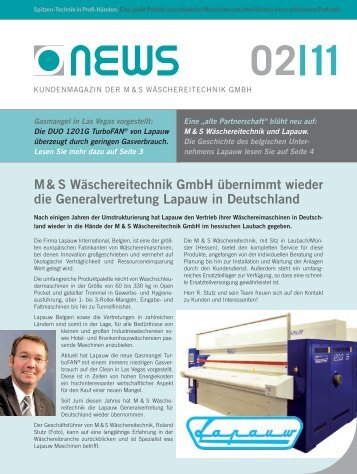 weitere Infos hier! - M & S Wäschereitechnik GmbH