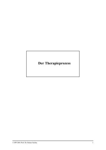 Der Therapieprozess