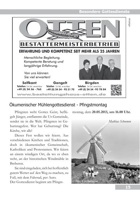 April / Mai 2013 - Evangelische Kirchengemeinde Gangelt, Selfkant ...