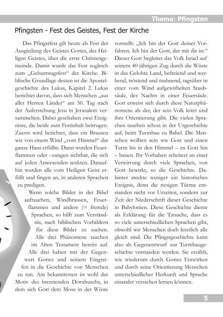 April / Mai 2013 - Evangelische Kirchengemeinde Gangelt, Selfkant ...