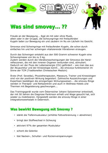 Einsatzgebiete von smovey