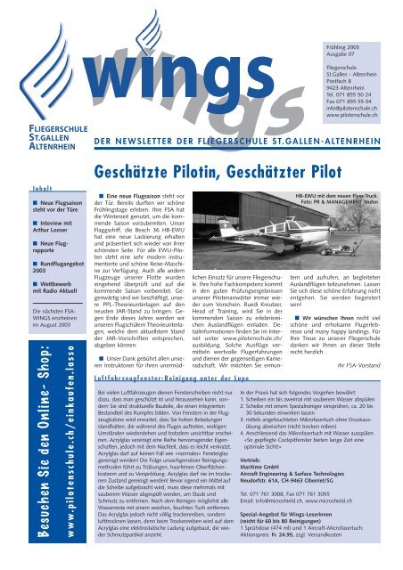 Wings_Fr hling_07/03 - Fliegerschule St. Gallen