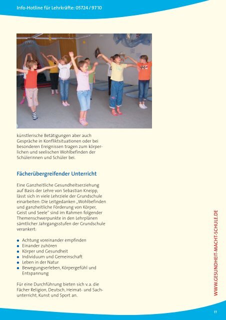 „Gesundheit macht Schule“(PDF) - Kneipp-Bund e.V.