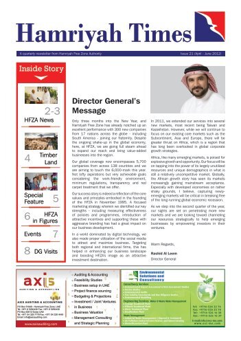 Director General's Message Inside Story - Hamriyah Free Zone