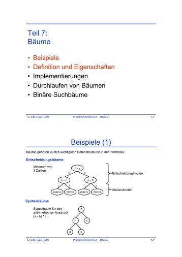 Teil 7: Bäume Beispiele (1)