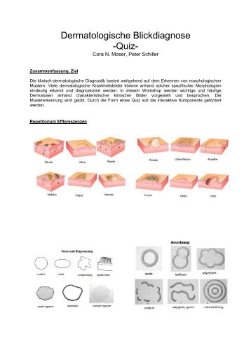 Dermatologische Blickdiagnose -Quiz- - congress-info.ch | Home