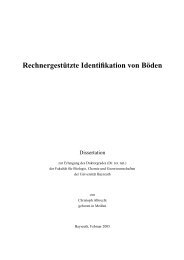 Rechnergestützte Identifikation von Böden - OPUS Bayreuth ...