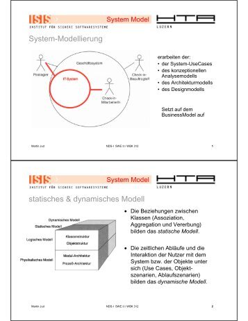 System-Modellierung statisches & dynamisches Modell