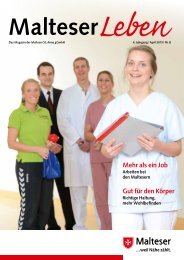 Mehr als ein Job Gut für den Körper - Malteser Krankenhaus St. Anna