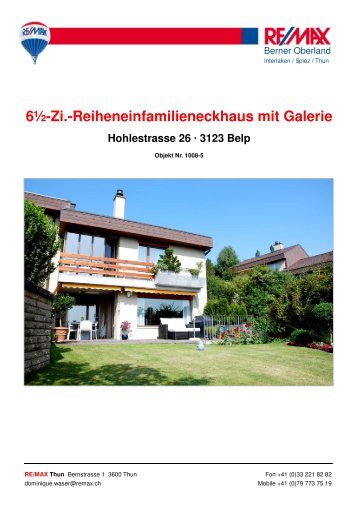 6½-Zi.-Reiheneinfamilieneckhaus mit Galerie