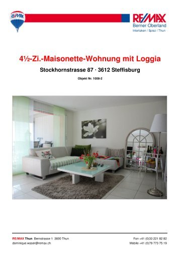 4½-Zi.-Maisonette-Wohnung mit Loggia