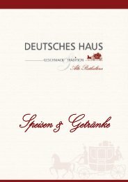 Speisenkarte Deutsches Haus Freiberg