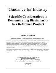 Guidance for Industry - Draft Guidance 2012 - Demonstrating Biosimilarity