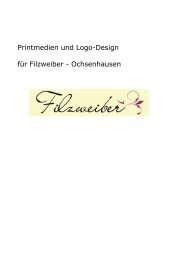 Printmedien und Logo-Design für Filzweiber - Ochsenhausen