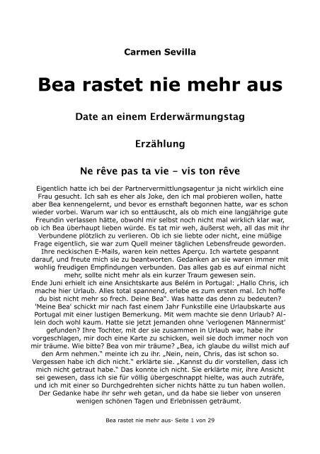 Bea rastet nie mehr aus