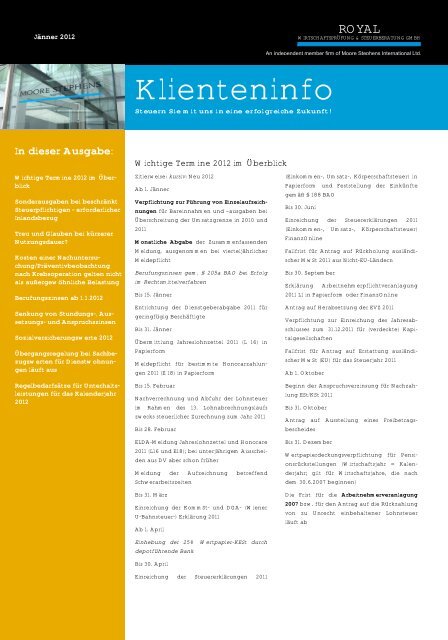 Klienteninfo