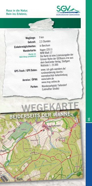 Qualitätswege und Wandertipps