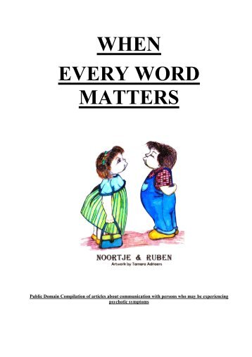 WHEN EVERY WORD MATTERS - DEAN AMORY
