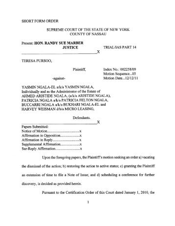 CPY Document - New York State Unified Court System