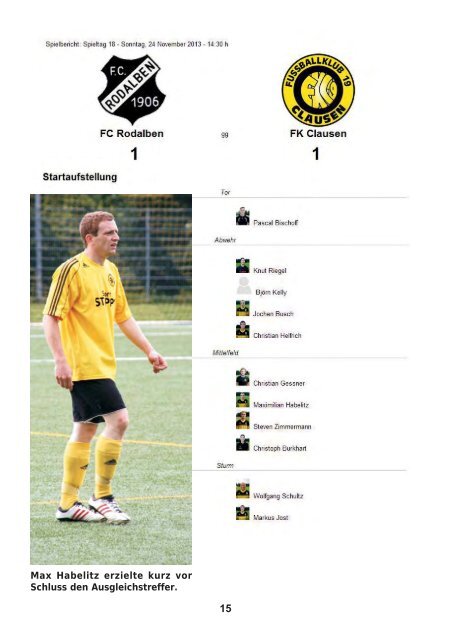 FKC Aktuell - 19. Spieltag - Saison 2013/2014