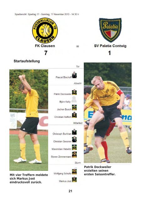 FKC Aktuell - 19. Spieltag - Saison 2013/2014