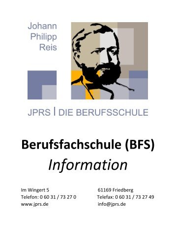 JPRS|Die Berufsschule Friedberg/H.  – Information zur Schulform Berufsfachschule (BFS)