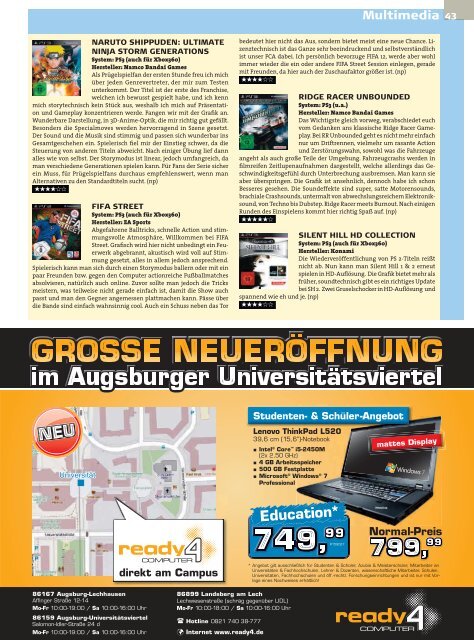 Stadtmagazin Neue Szene Augsburg 2012-05