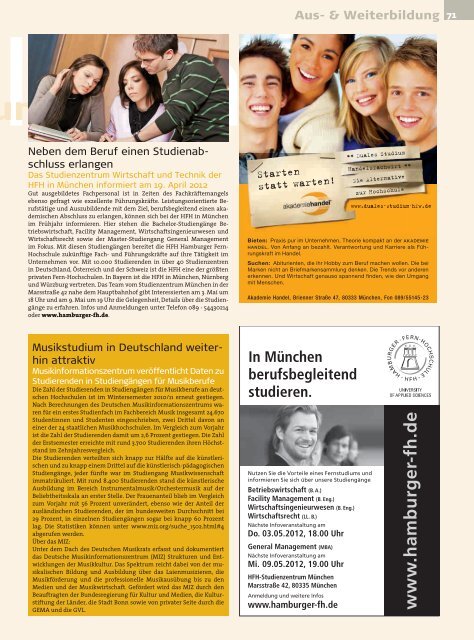 Stadtmagazin Neue Szene Augsburg 2012-05