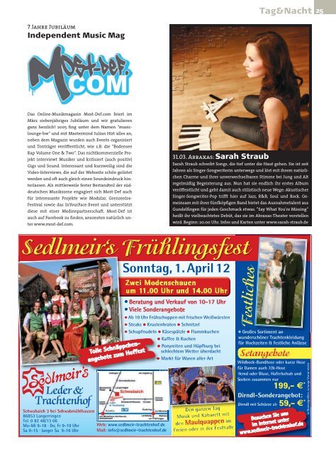Stadtmagazin Neue Szene Augsburg 2012-03