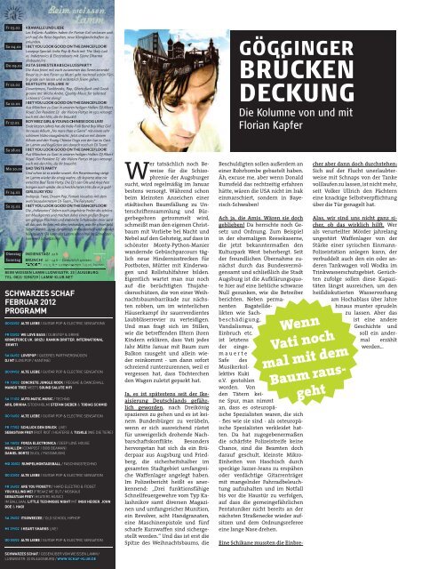 Stadtmagazin Neue Szene Augsburg 2012-02