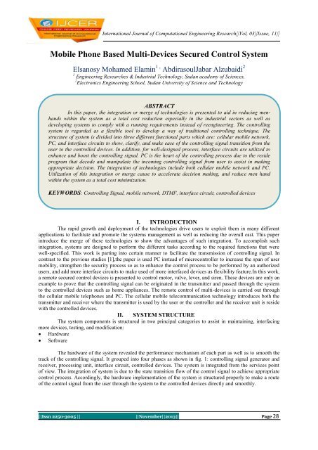 Mobile Phone Based Multi-Devices Secured Control System